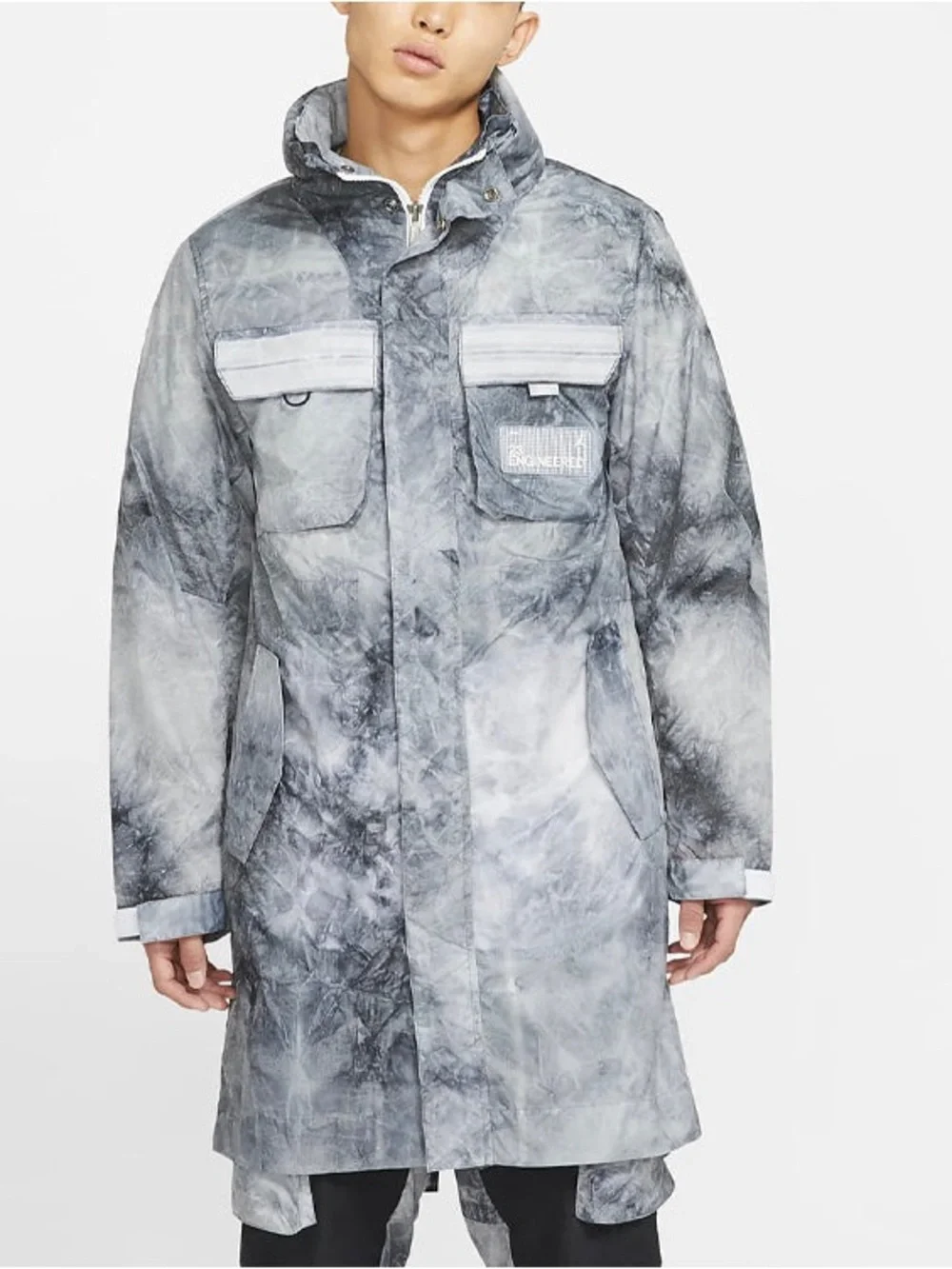 Jordan - Air Jordan 23 Engineered Printed Parka Jacket White gray S loose fit